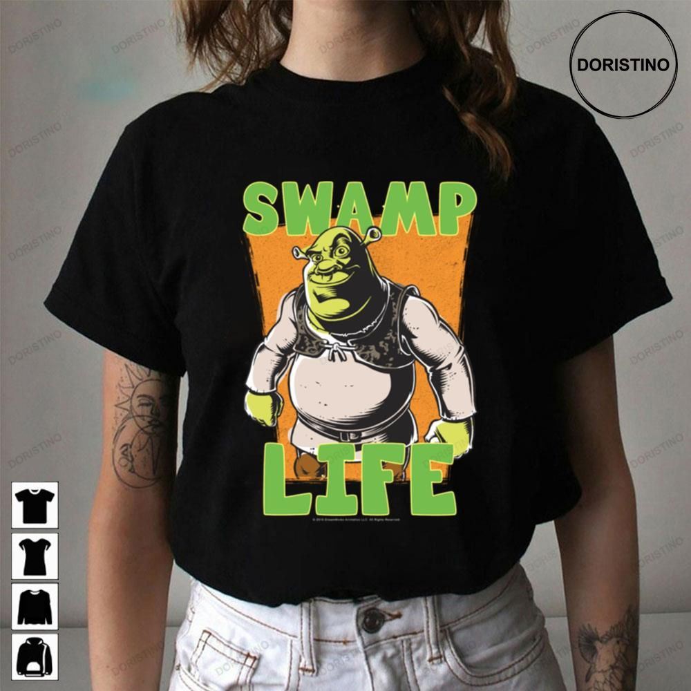 Shrek Cartoon Swamp Life Trending Style